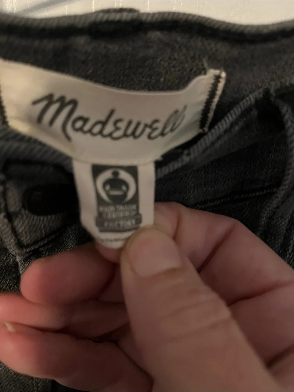 Madewell Black Denim The Perfect Vintage Jeans
